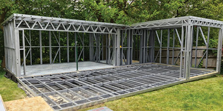 Steel frame Built Garden Rooms